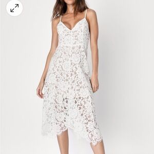 Lulus White Lace Dress — Bridal Shower Dress